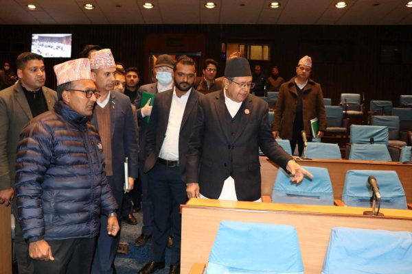 भोलिदेखि संसदको अधिवेशन चल्ने, बैठक कक्षको सभामुख घिमिरेद्वारा अवलोकन (फोटोफिचर)