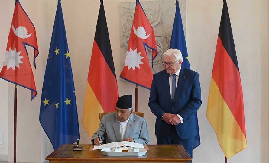 राष्ट्रपति रामचन्द्र पौडेल र जर्मनीका राष्ट्रपतिबीच भेटवार्ता