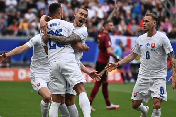 फ्रान्कफर्टमा स्लोभाकियाले बेल्जियमलाई १_० गोलले हरायो