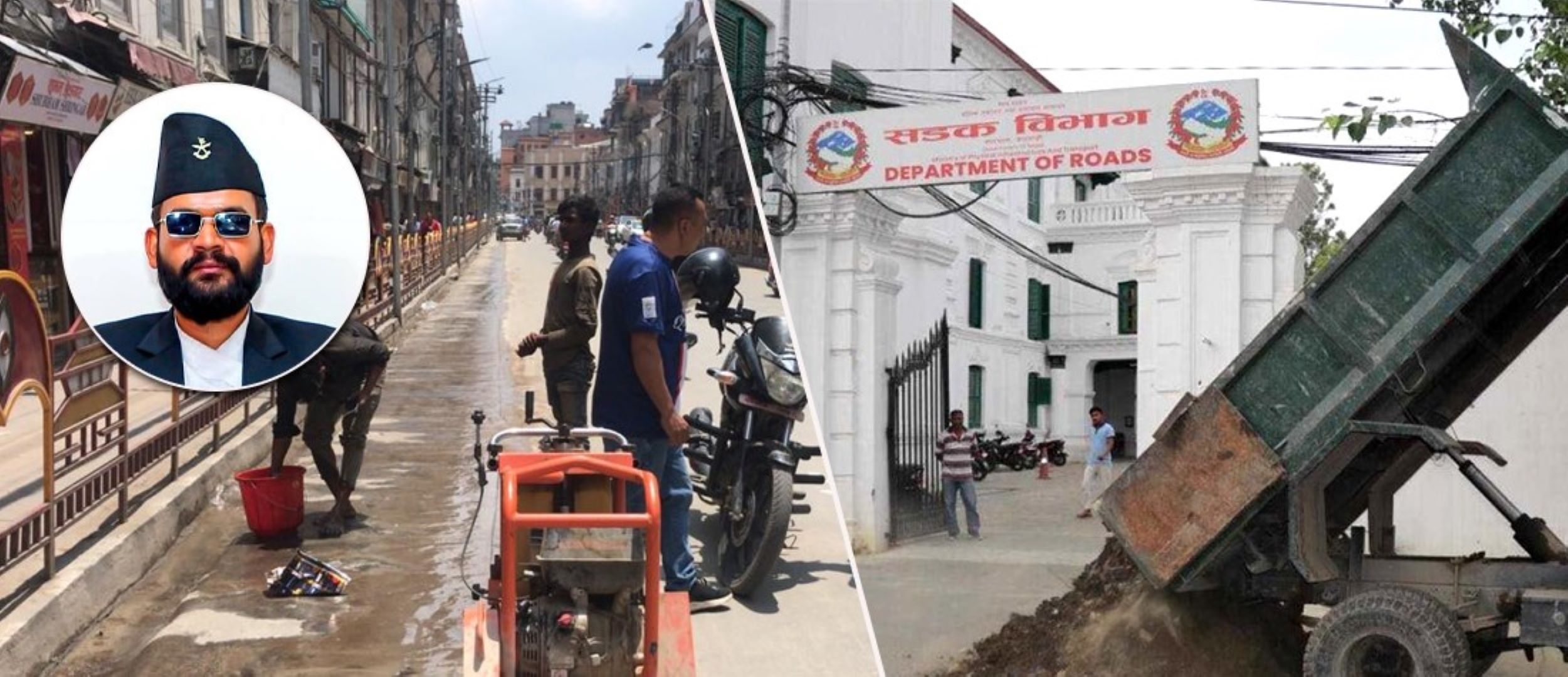 न्यूरोडमा फुटपाथको काम अघि बढाउन महानगरपालिकालाई बाटो खुल्यो