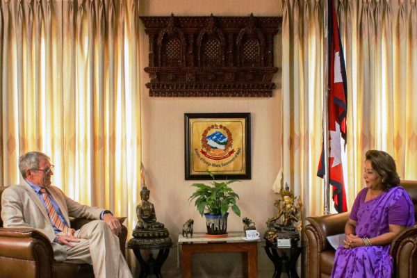 परराष्ट्रमन्त्रीसँग जर्मन राजदूतको शिष्टाचार भेट