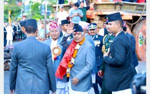 राष्ट्रपति रामचन्द्र पौडेलले परम्परागत