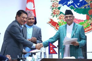 प्रधानमन्त्री केपी शर्मा ओली र मन्त्रीहरुबीच कार्यसम्पादन सम्झौता