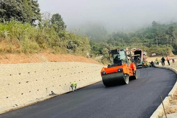 पोखरा–मुग्लिन सडक विस्तार: पश्चिम खण्डमा २८.५२ किमि कालोपत्रे सम्पन्न